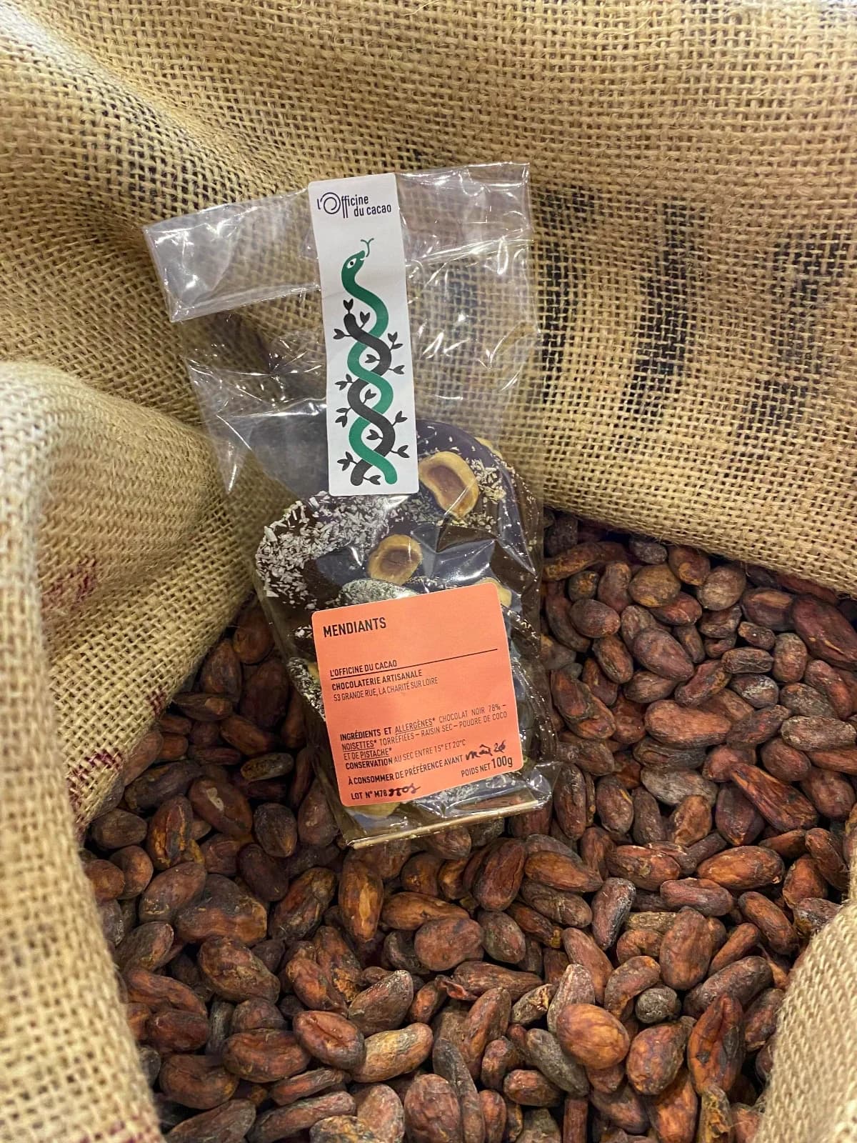 Mendiants – Chocolat noir 78 % Équateur