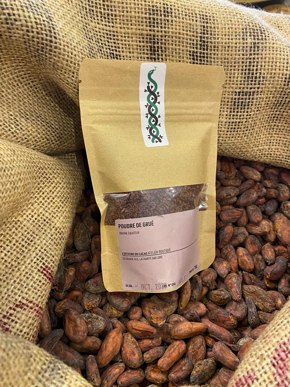 Poudre de Grué de Cacao – 70g